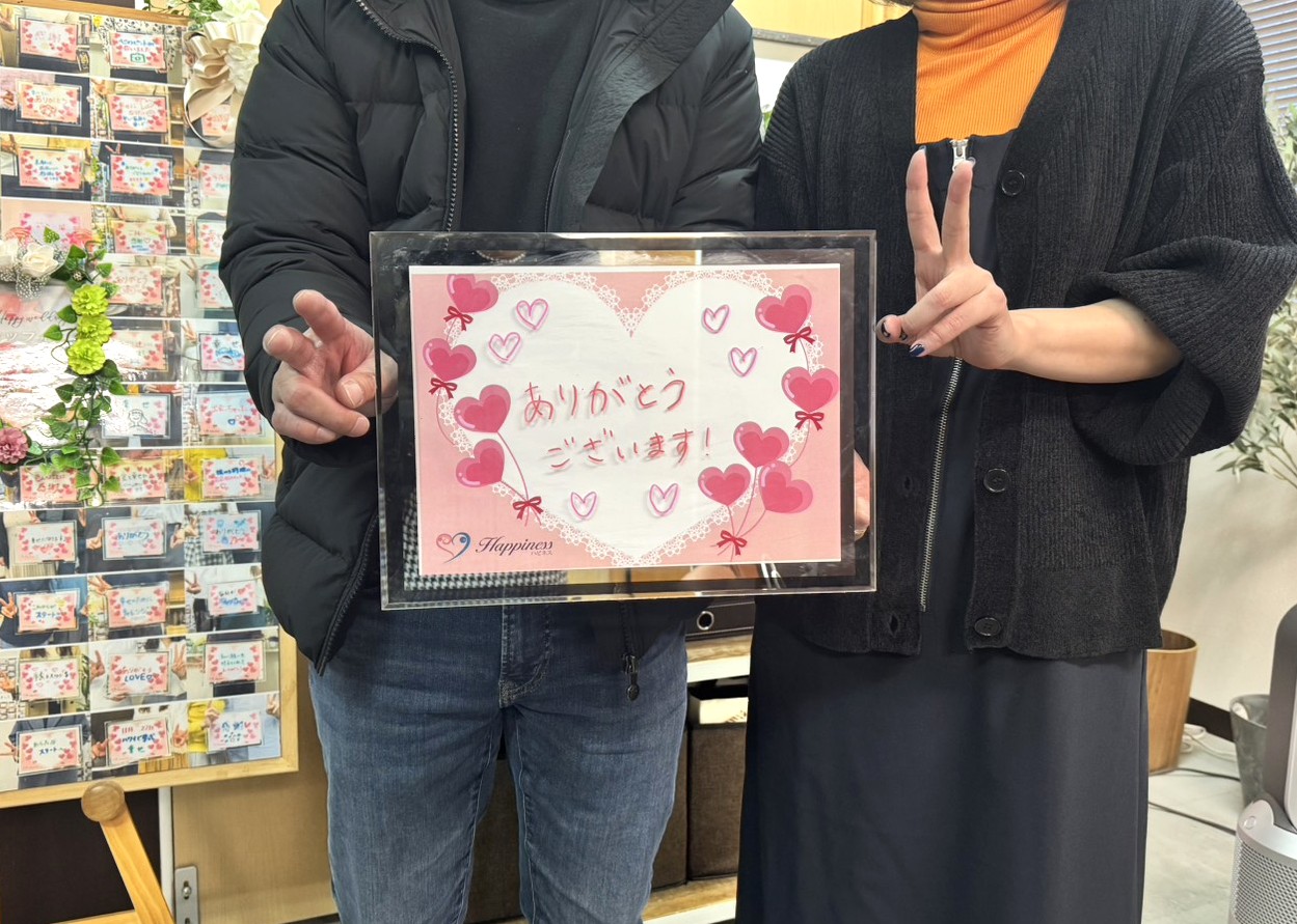 婚活スタートから半年で素敵な彼との結婚が決まりました💕 落ち着いた雰囲気のお二人が和やかにご成婚手続きにご来店されました＼(^o^)／